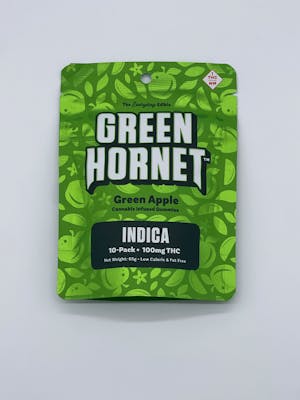 Green Hornet | 100mg Gummy Pack | Green Apple (Indica)
