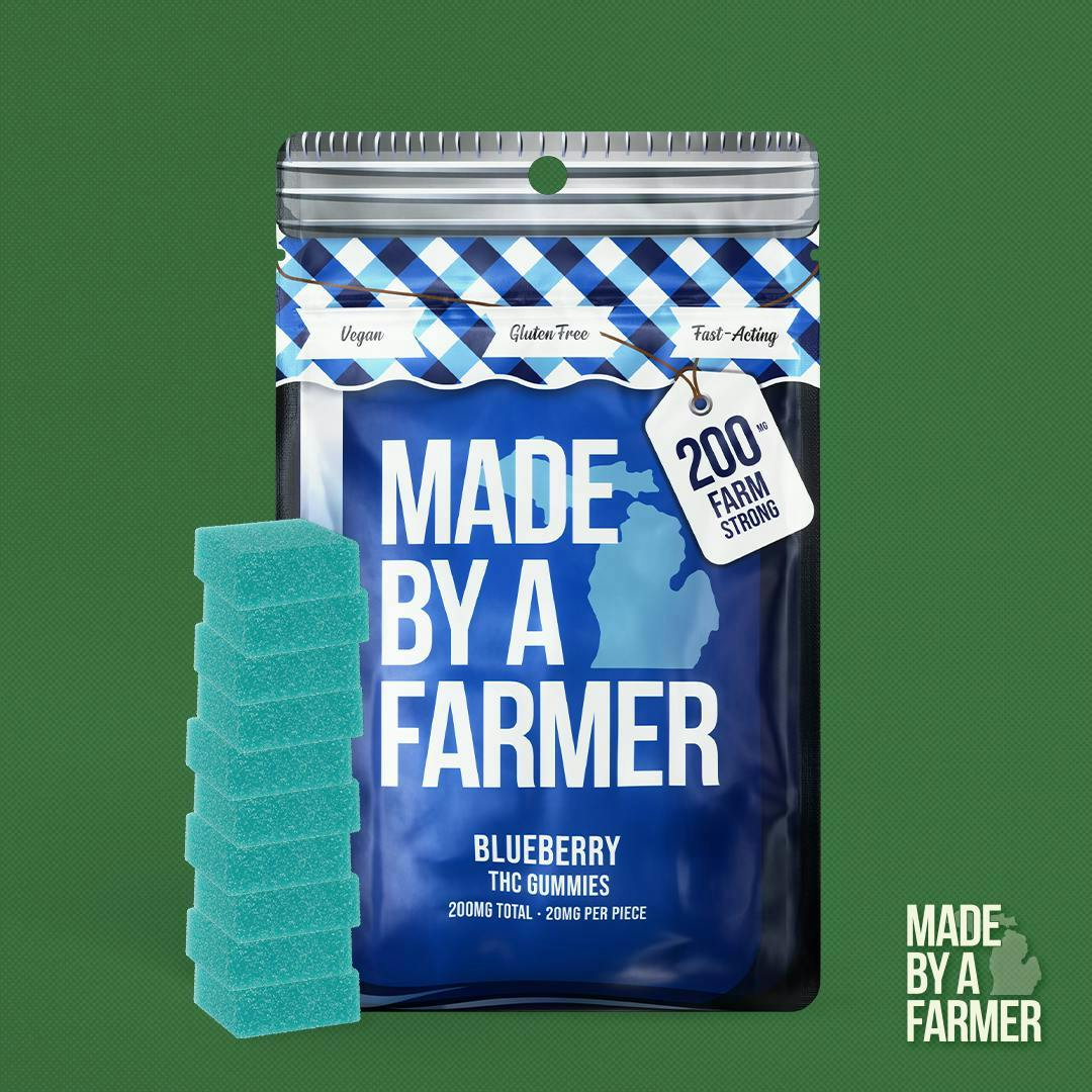 Product: Made by a Farmer | Fast Acting Gummies - 200mg - Blueberry