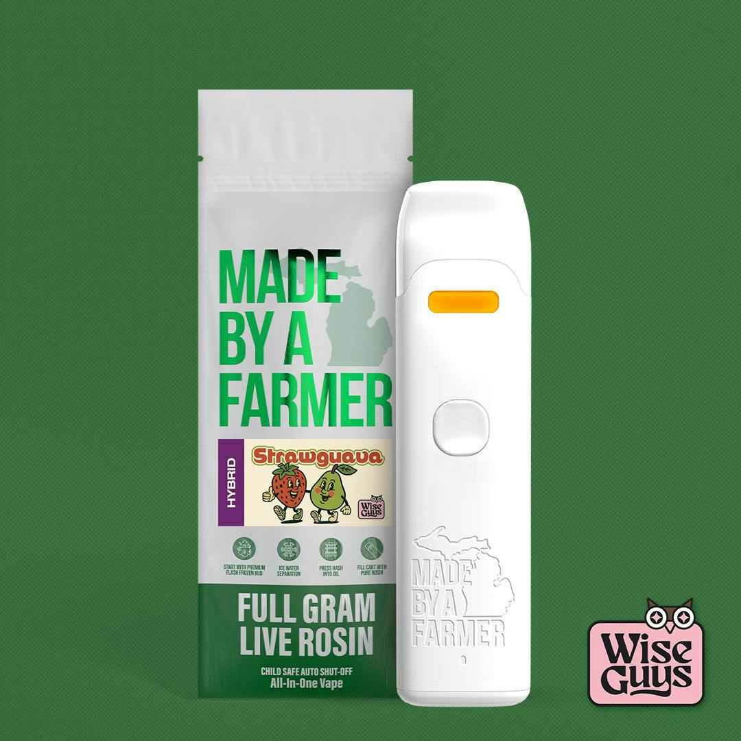 Made by a Farmer | Live Rosin Disposable - 1g - Straw Guava