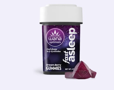 Product GR Wana Optimals Fast Asleep Gummies (4mgTHC:2.4mgCBN) - Dream Berry 100mg (25pk)