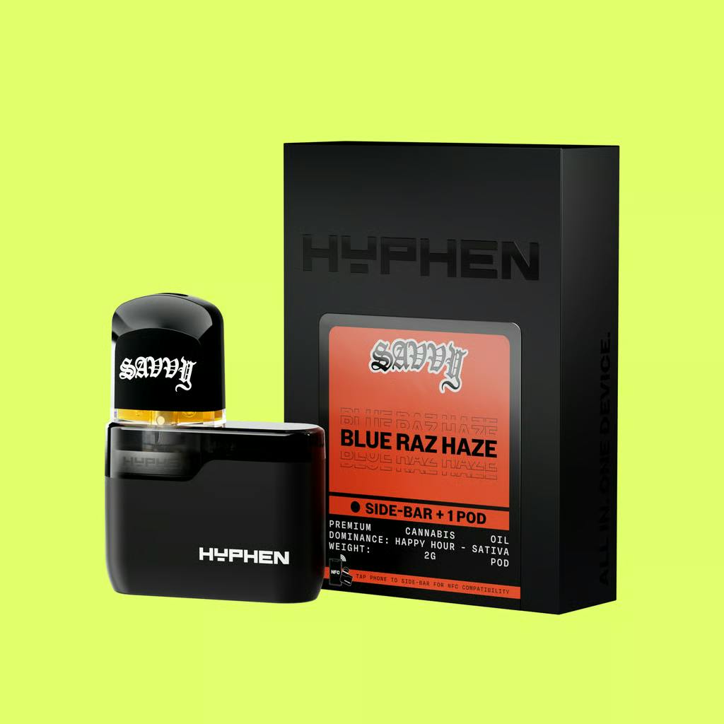 Savvy Blue Raz Haze Hyphen AIO Disposable