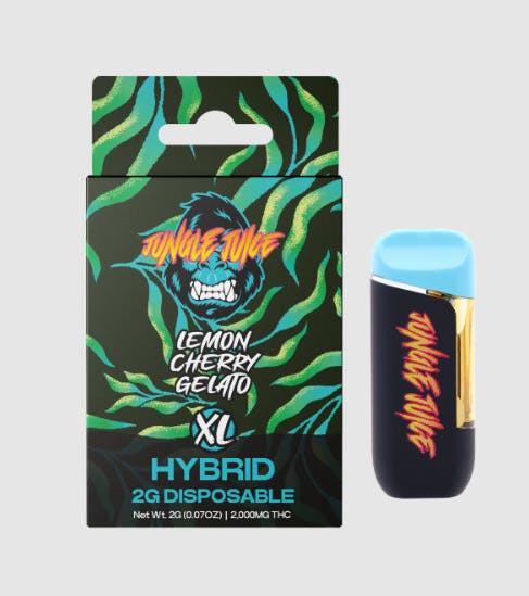 Product: Lemon Cherry Gelato | 2g | Disposable | Jungle Juice