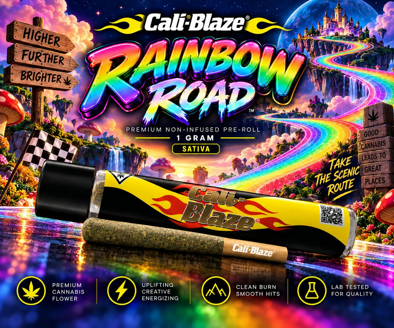 Product Cali-Blaze | Rainbow Road | Pre-Roll