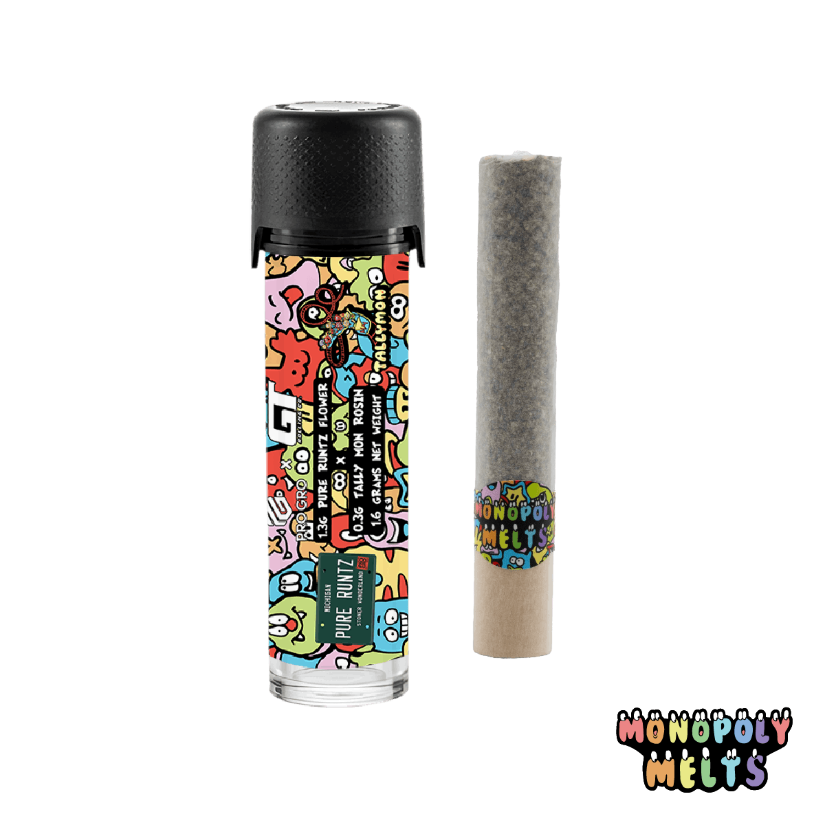 Monopoly Melts - 1.6g Hash Rosin Infused Donut - Pure Runtz x Tallymon