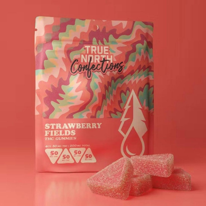 True North Collective 200mg Gummies Strawberry Fields