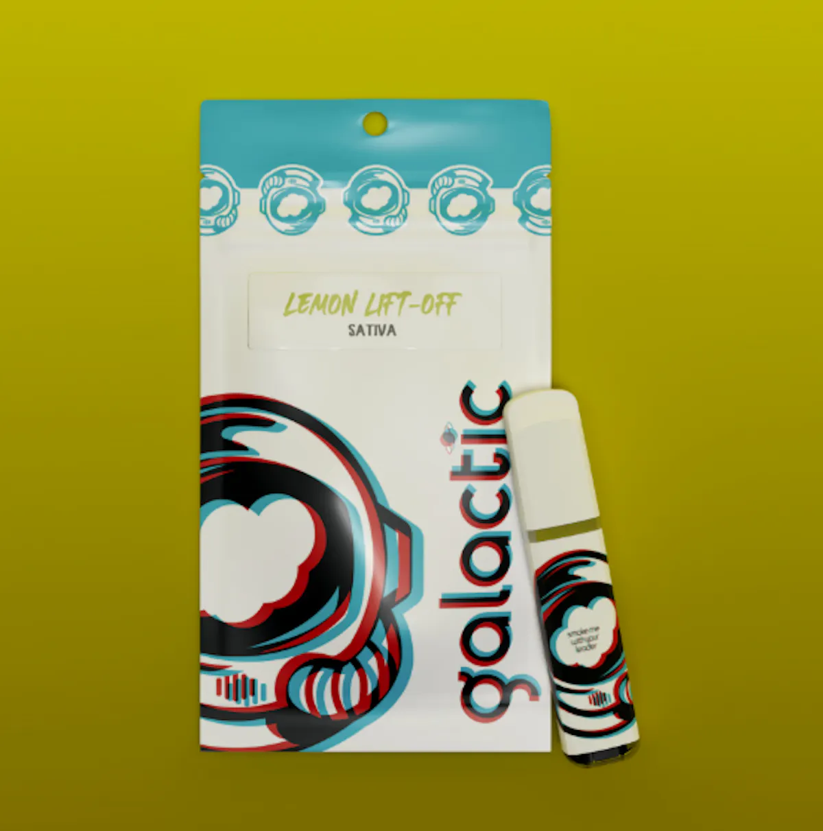 Galactic Lemon Lift-Off 1g Disposable 1g Vaporizers | Galactic