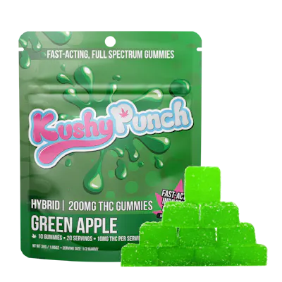 Kushy Punch | 200mg Individual Gummies | Sativa Kiwi Breeze
