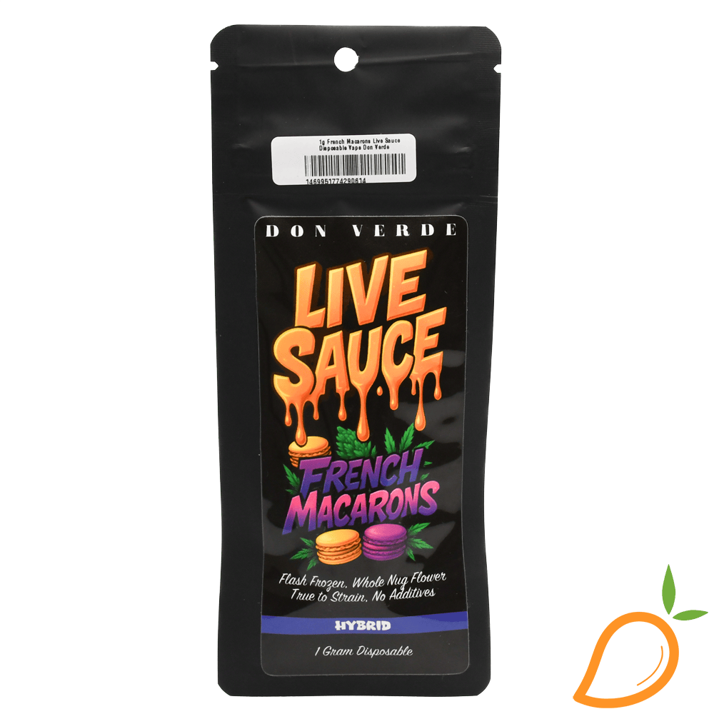 1g French Macarons Live Sauce Disposable Vape Don Verde | Mango Cannabis  Sunland Park