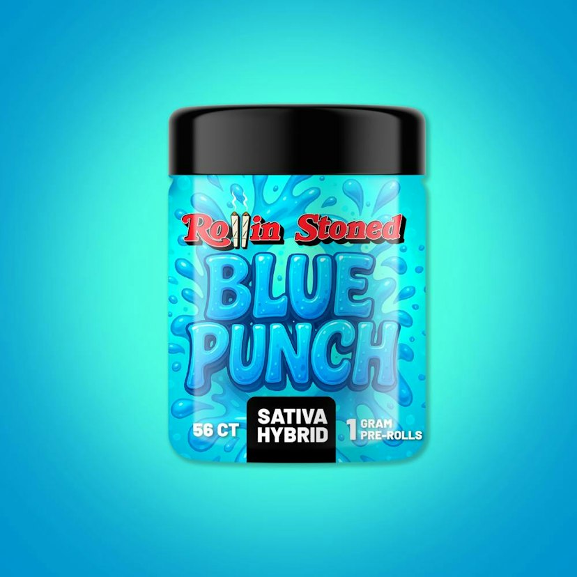 Rollin Stoned Pre-Rolls 56pk | Blue Punch