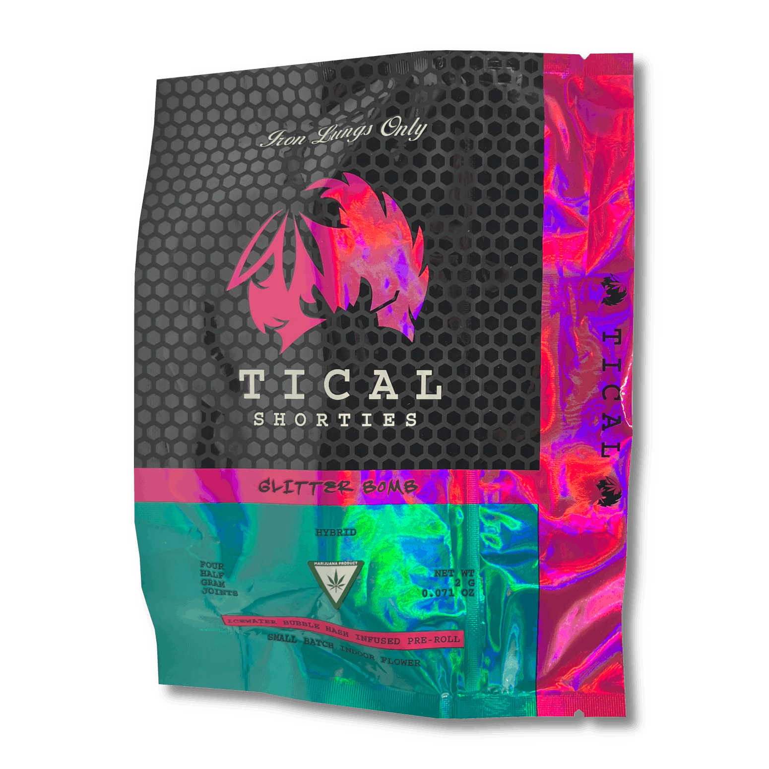 Product: Tical | Bubble Hash Infused Pre-Roll 4-Pack - 2g - Glitter Bomb