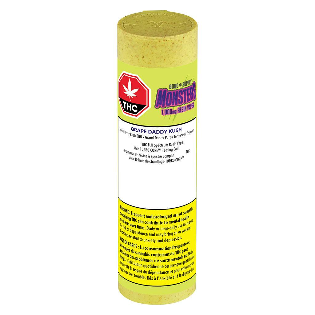 Good supply monsters - grape daddy kush 1000 resin 510
