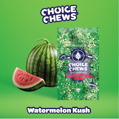 Choice Chews - 200mg Gummies - Watermelon Kush (Sativa)