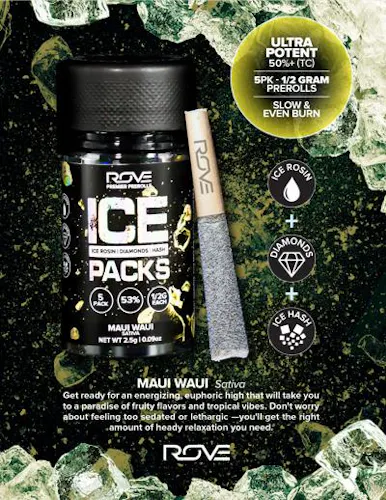 Maui Waui – 1G Triple Infused Ice Packs (Rosin Hash and Diamonds)-1