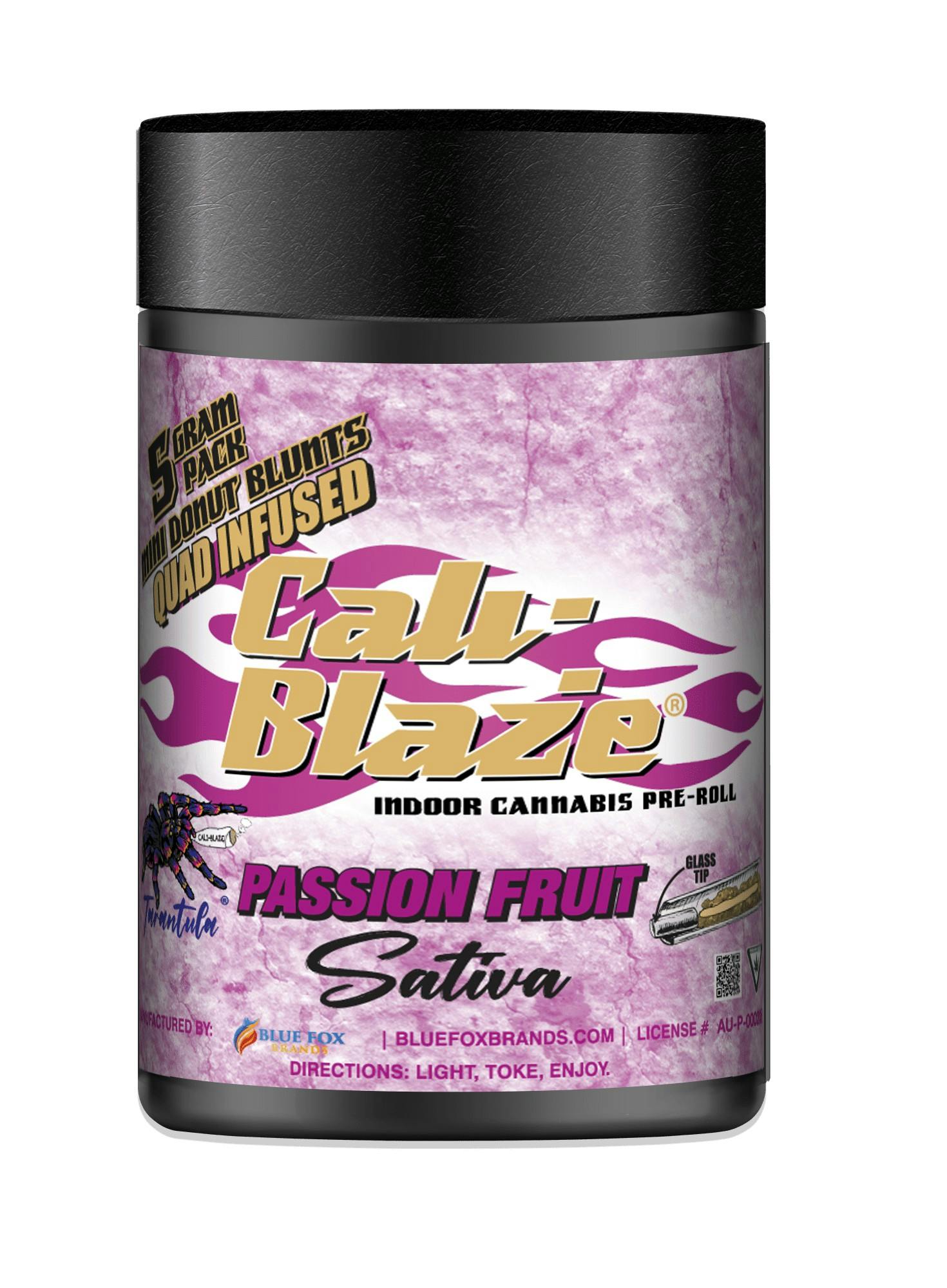 Cali-Blaze CALI BLAZE | PASSION FRUIT | INFUSED MINI BLUNTS | 5PK SATIVA — PRE_ROLLS