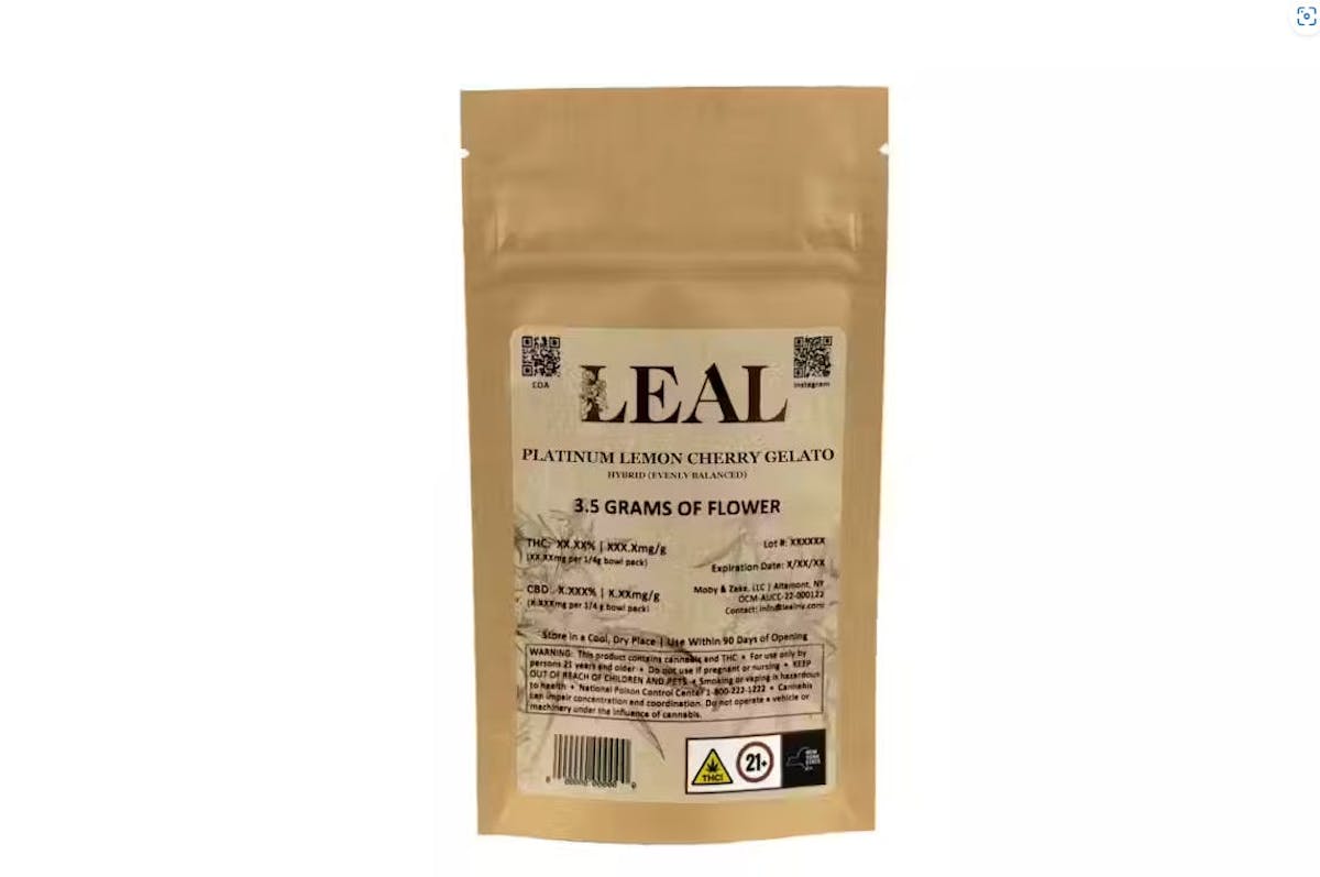 Leal Platinum Lemon Cherry Gelato Flower - Cannabis Topicals
