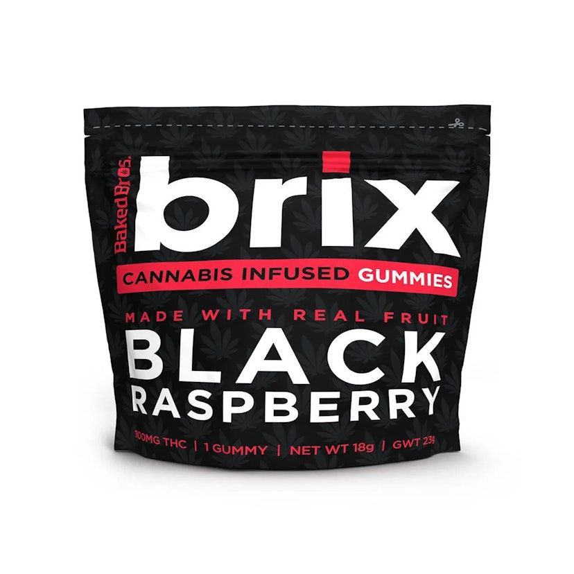 Baked Bros. Edibles: Brix Blackberry Raspberry 100mg