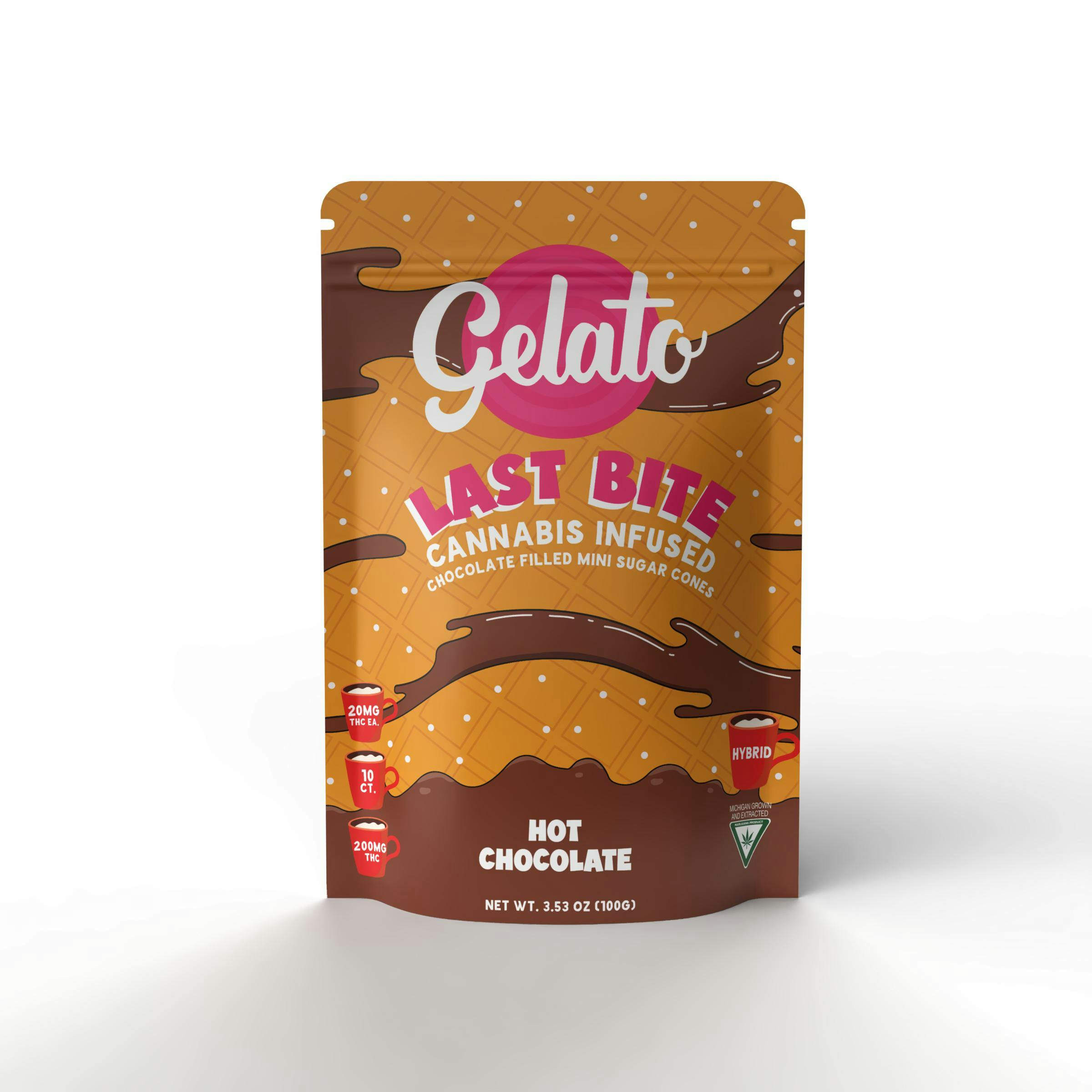 Buy Gelato Last Bite - Cannabis Infused Sugar Cones 200mg - Hot