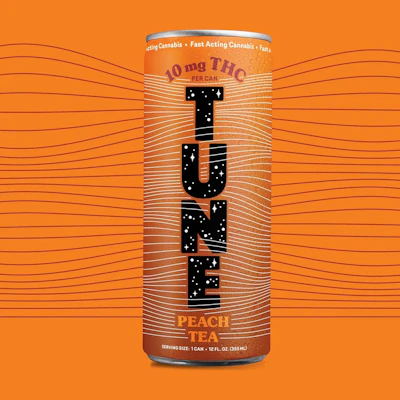 Tune - 10mg THC Infused Beverage - Peach Tea - EDIBLES by Tune at King of Budz