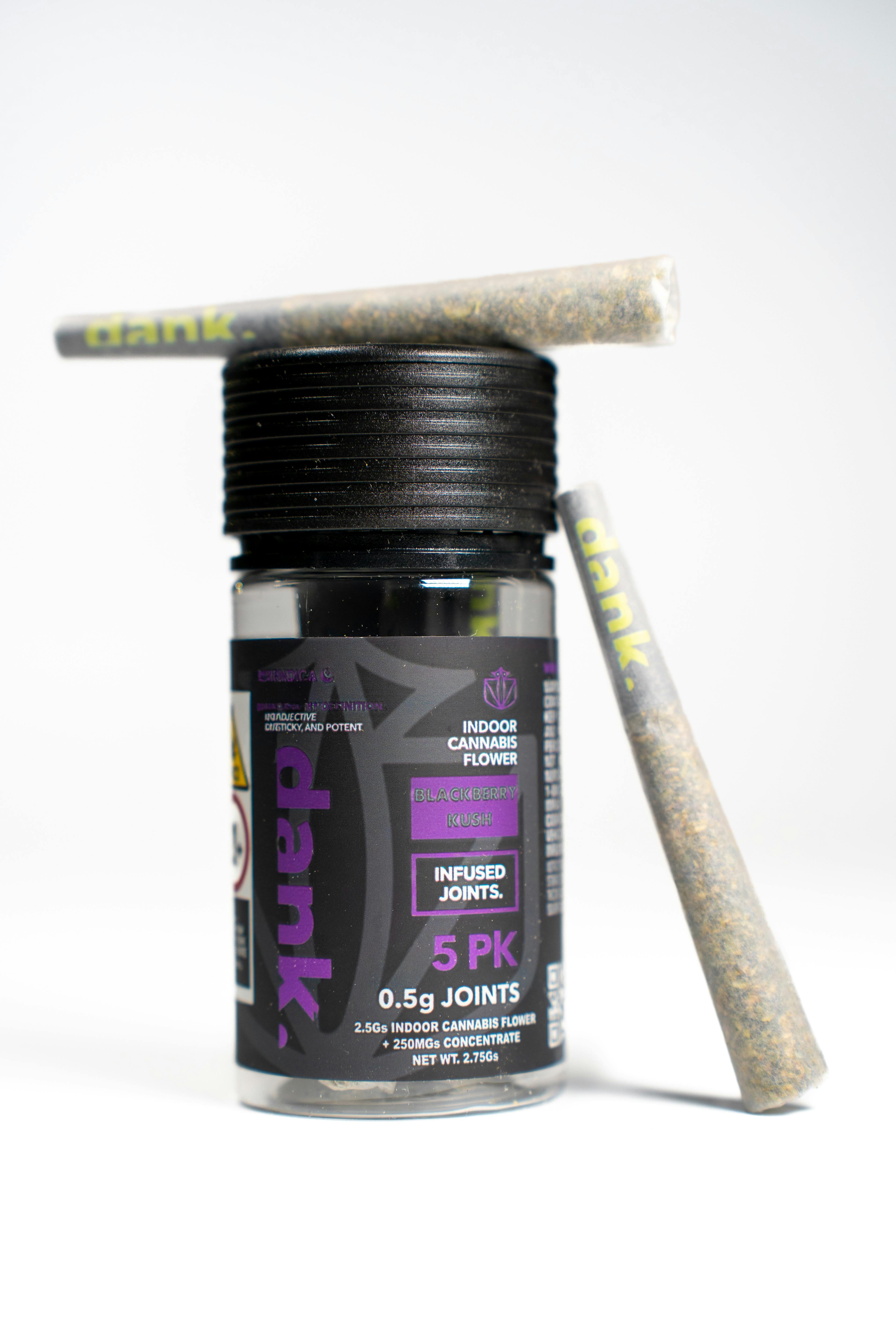 Dank | Blackberry Kush | Infused | 5ct | 2.75g