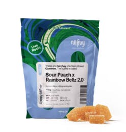 Product Gummies | Sour Peach X Rainbow Beltz 2.0 | 10mg | Live Rosin | MFNY