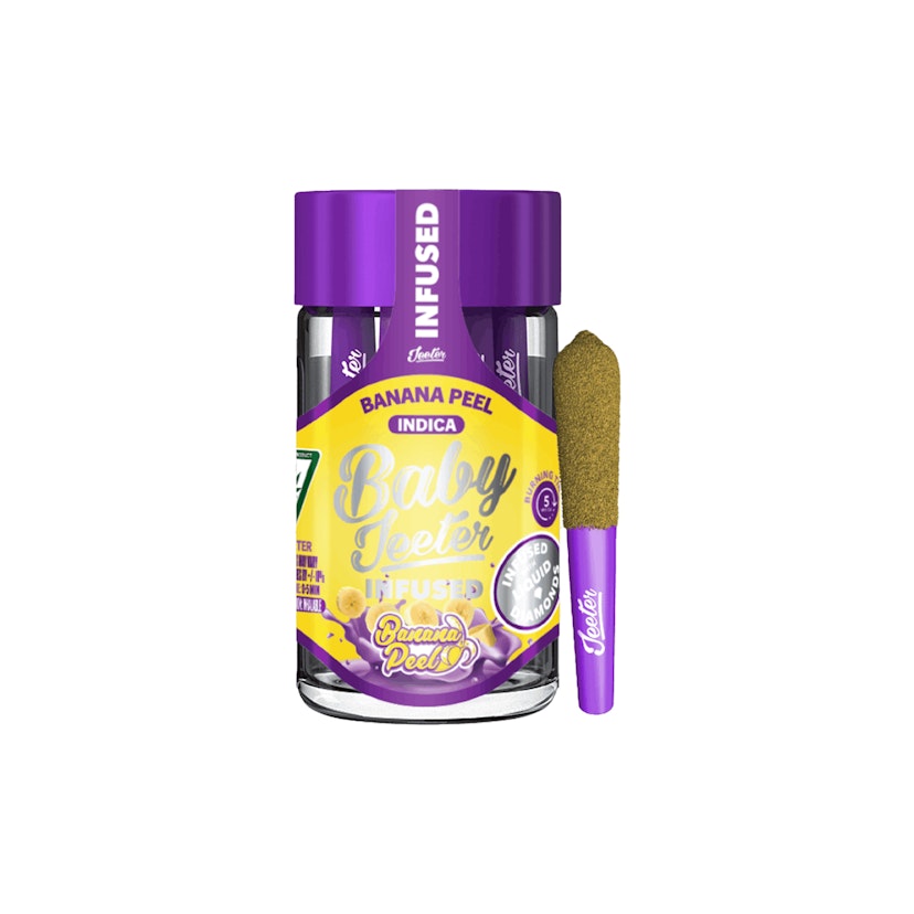 Jeeter Baby's Infused Prerolls : 5pk Banana Peel