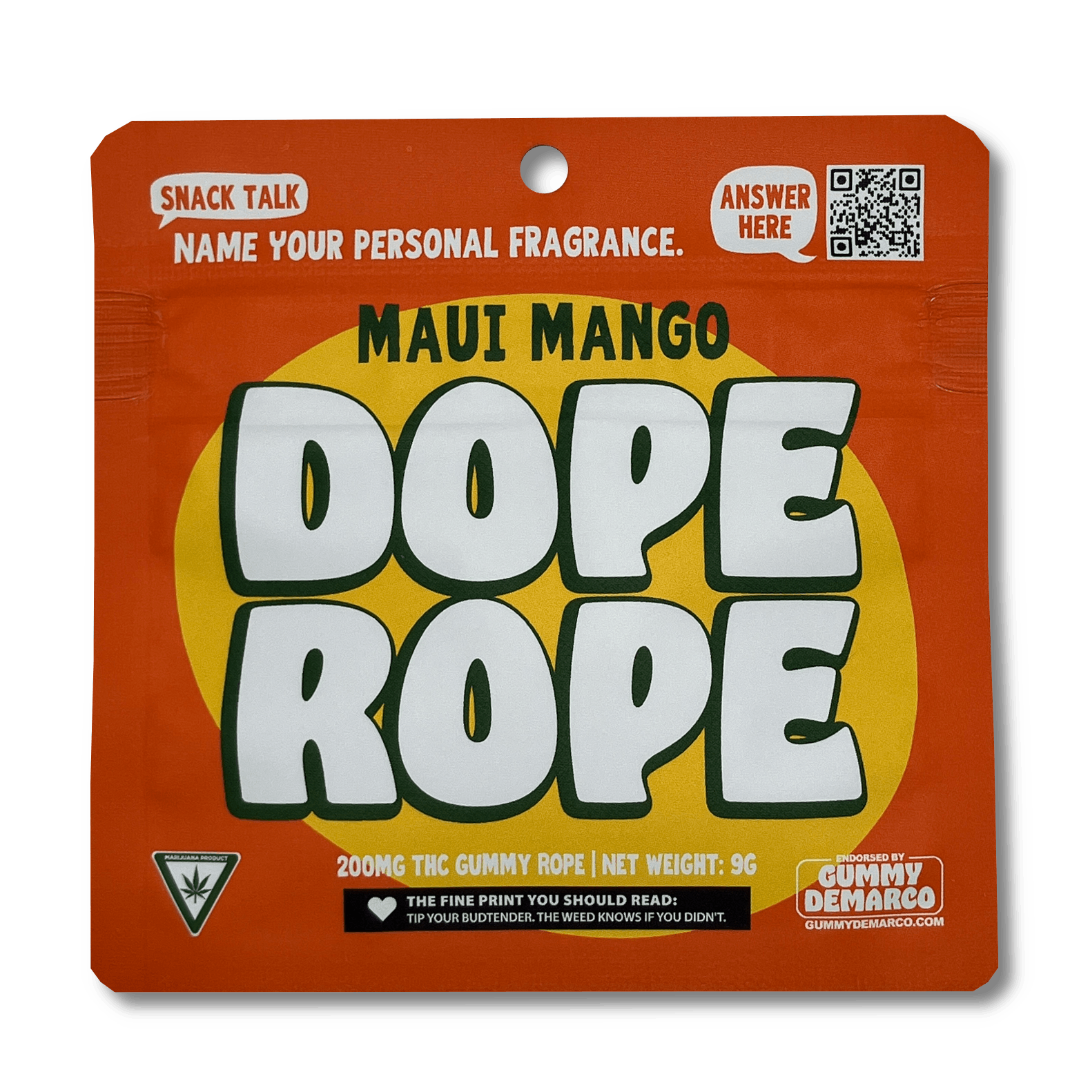 Product: Dope Rope | Gummy Rope - 200mg - Maui Mango