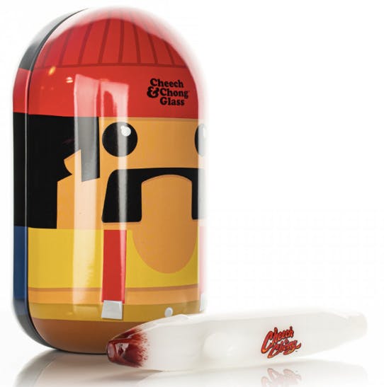 Cheech & chong - labrador hand pipe in collectible tin - 6