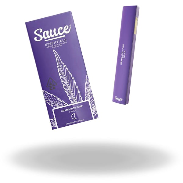 Product: Sauce | Grandaddy Purp Essentials Disposable/Rechargeable All-in-one Cartridge | 1g