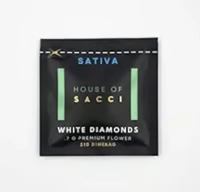 House Of Sacci - .7g - White Diamonds - FLOWER by House of Sacci at King of Budz