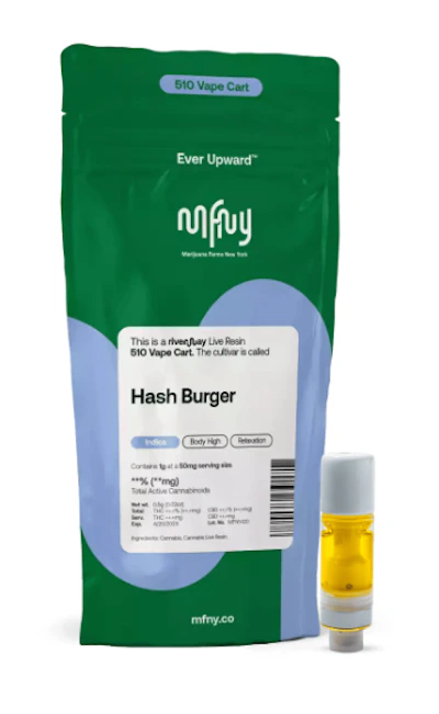 MFNY - 1g Live Resin Cart - Hash Burger - DISPOSABLES by MFNY at King of Budz