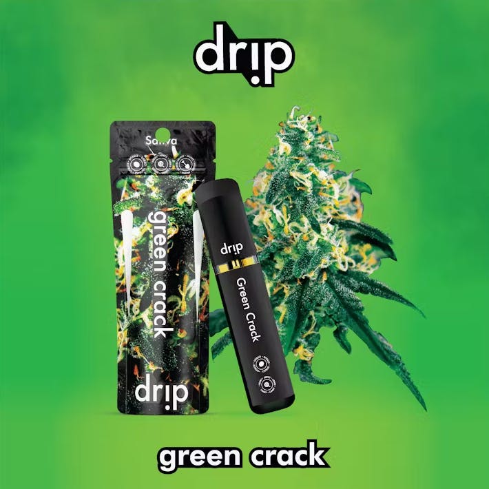 Green Crack All In One Disposable Vape Cartridge | Drip