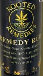 Rooted Remedies | Remedy Rub - 1500mg, 1:1:1, THC:CBD:CBG