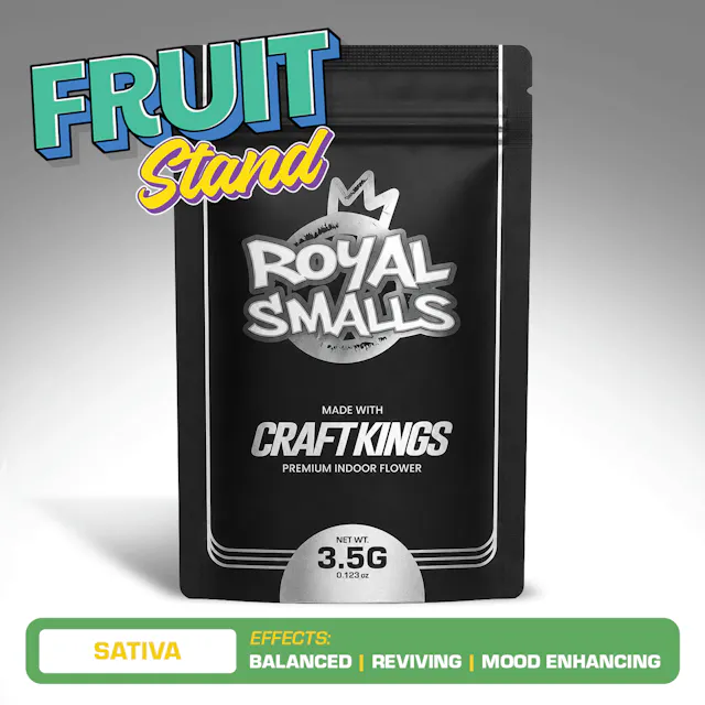 Craft Kings Royal Smalls Fruit Stand 3.5g (sativa, small buds)