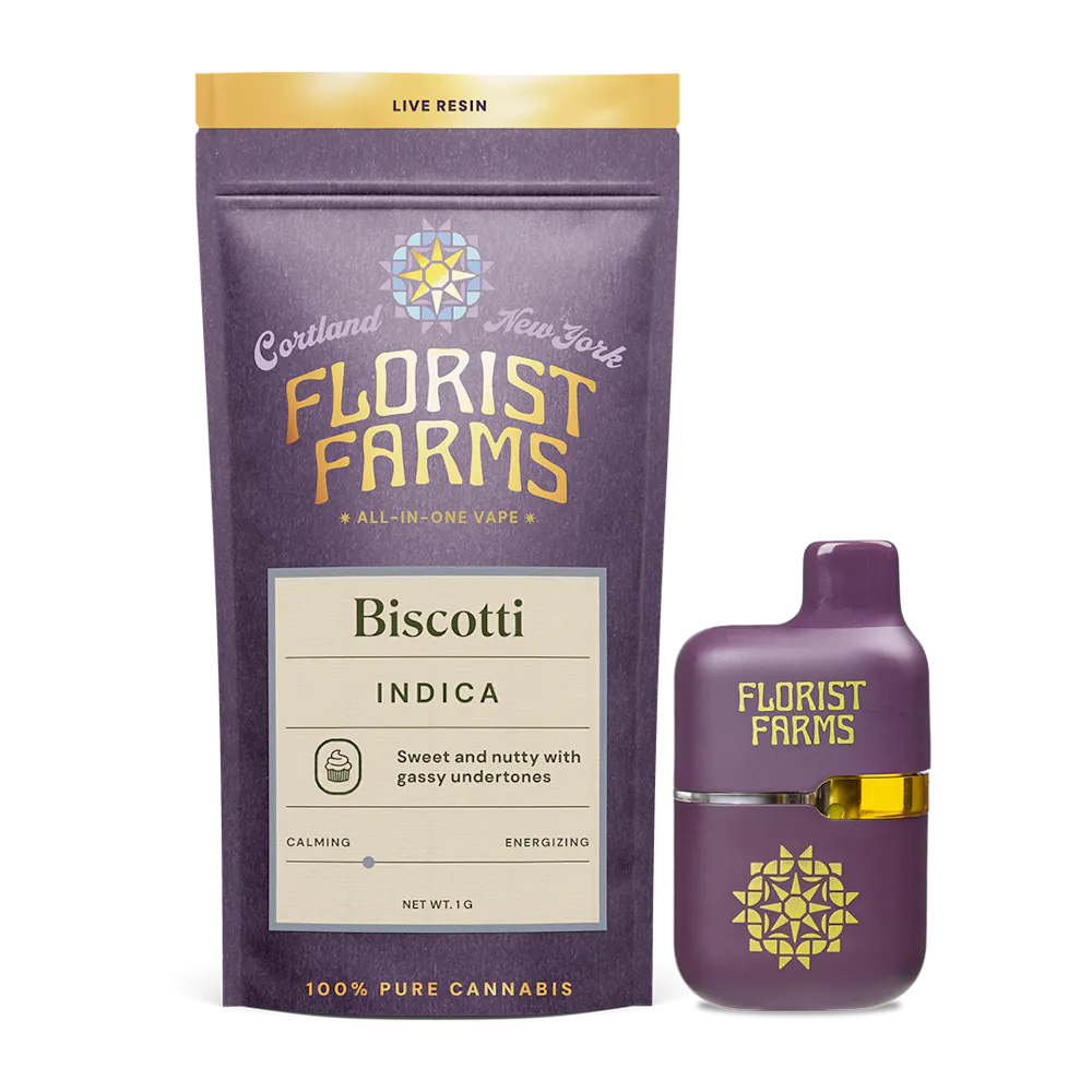 Product Florist Farms - Biscotti - 1g Live Resin - AIO
