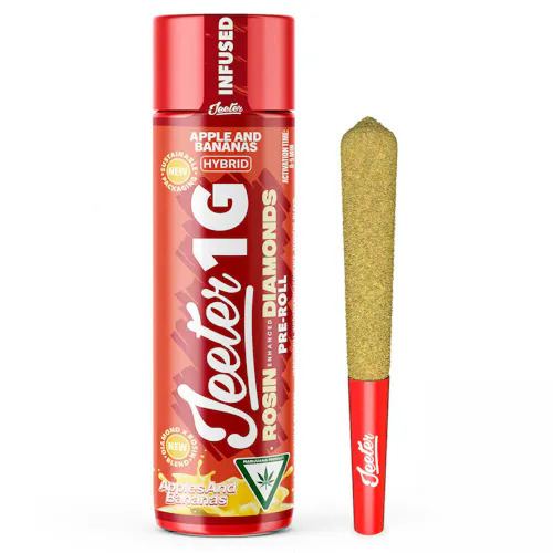 Jeeter – 1g Rosin Diamonds Infused Preroll – Apples & Bananas-1