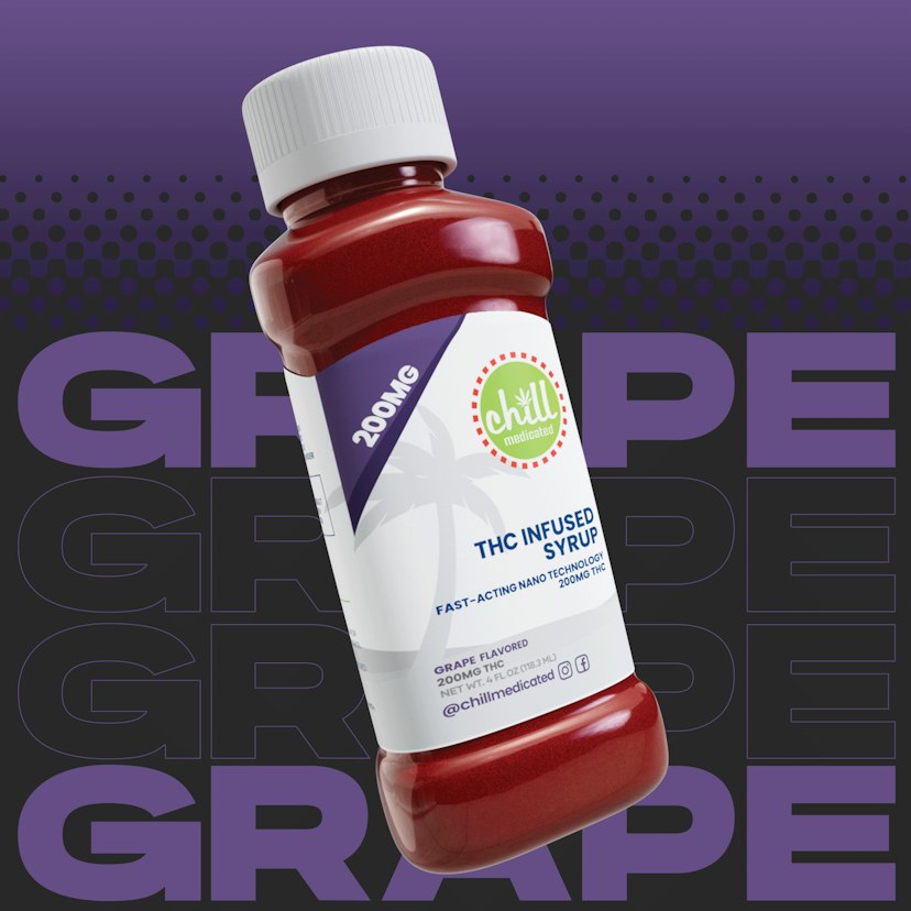 Chill Medicated | 200mg Syrup Zero Sugar | Blue Razz