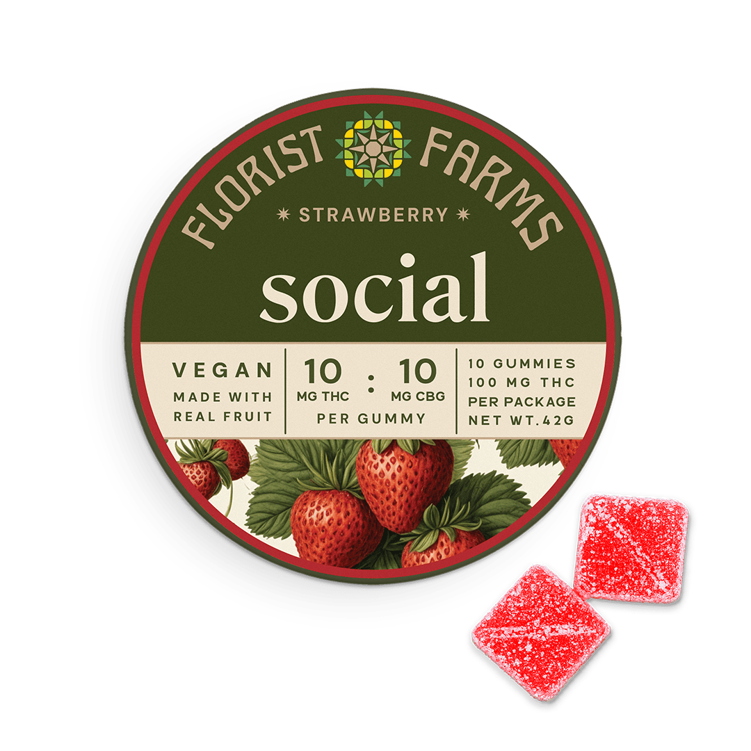 Social | Strawberry Gummies | 10pk by Florist Farms
