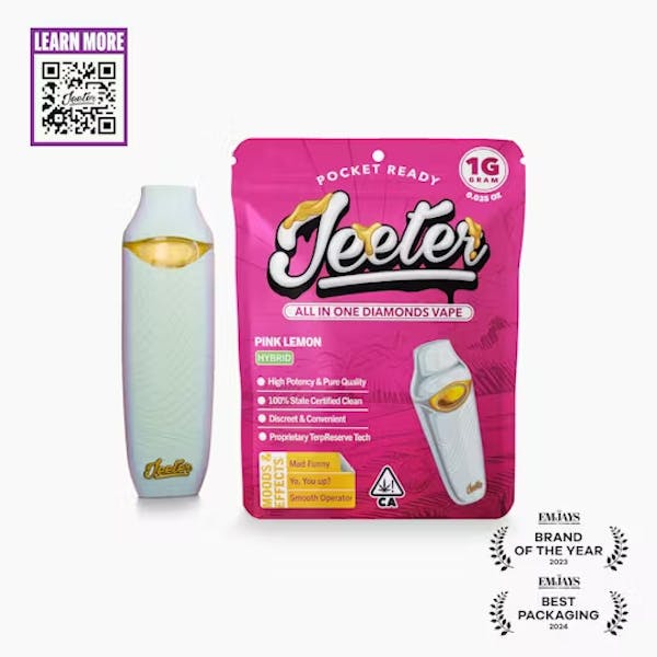 Pink Lemon (H) - 1g Liquid Diamonds Disposable Vape - Jeeter