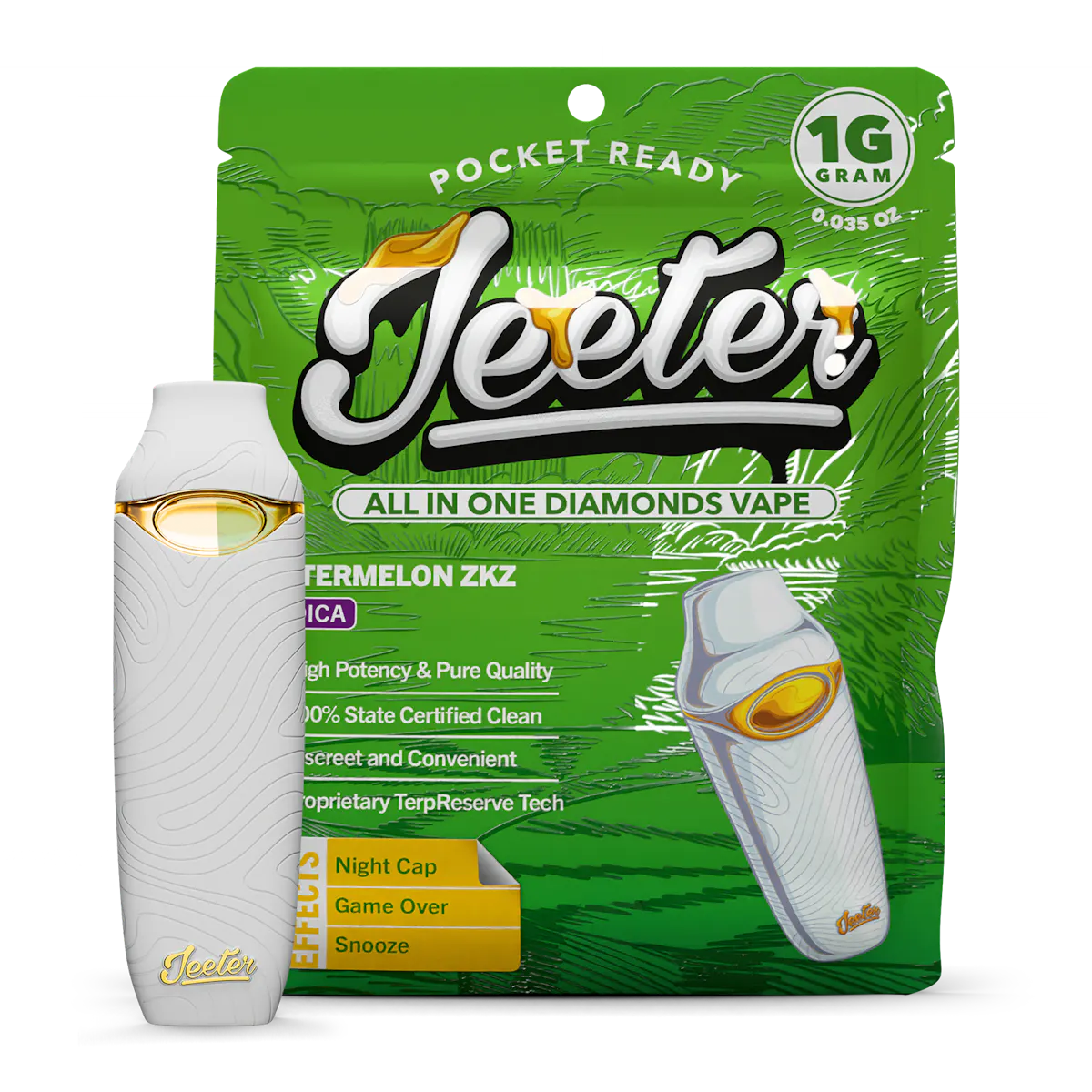 jeeter diamond vape Jeeter - Double Rainbow - 1g Liquid Diamonds Vape Cart main image 1