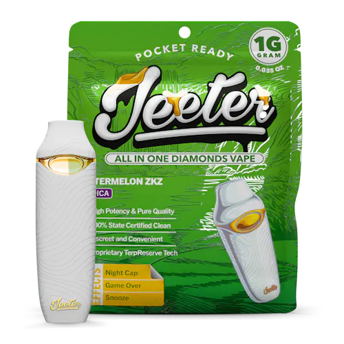 Watermelon ZKZ Jeeter All In One Diamonds Vape | Pocket Ready | 1g | Indica-1
