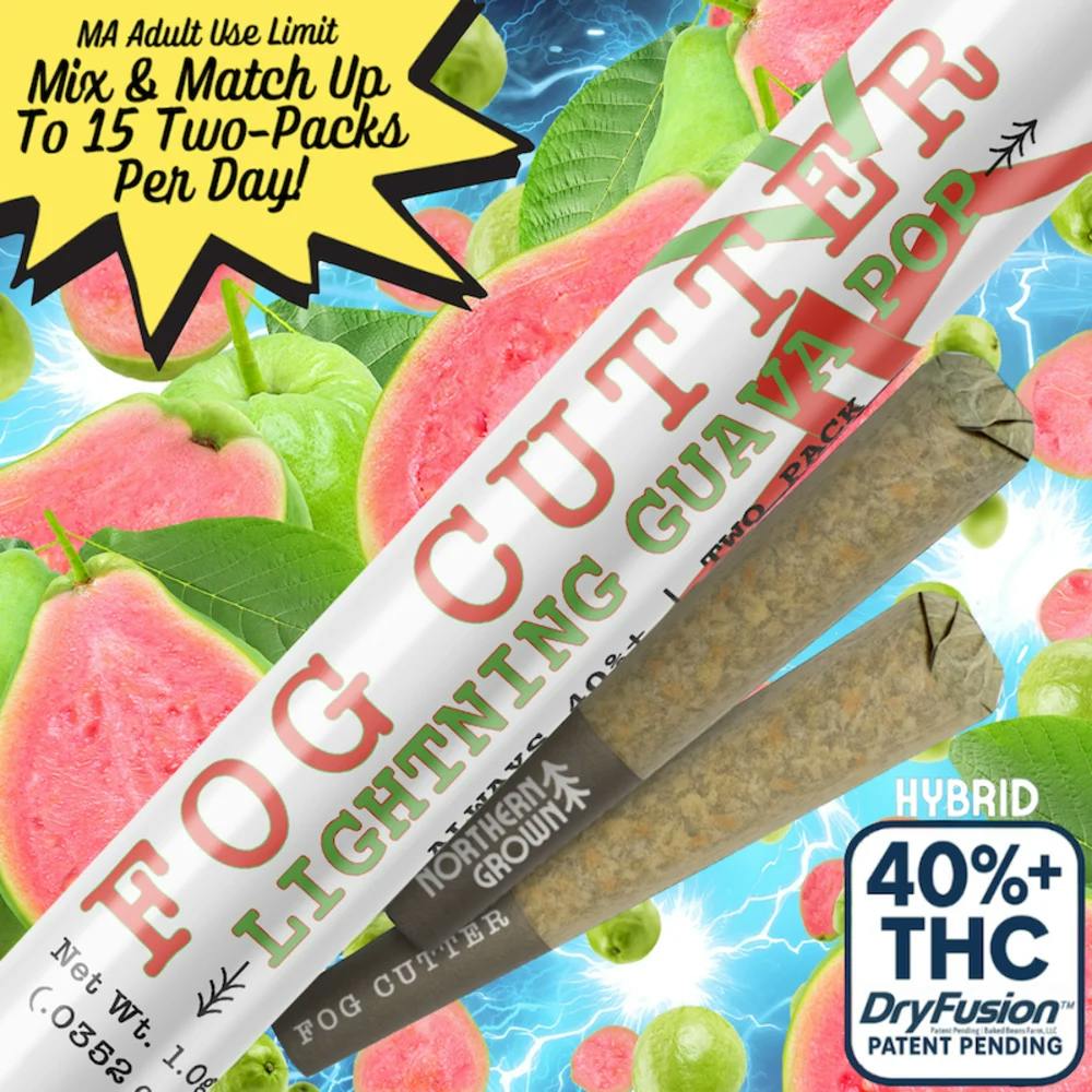 Product Lightning Guava Pop Distillate Infused | Pre Rolls 2pk