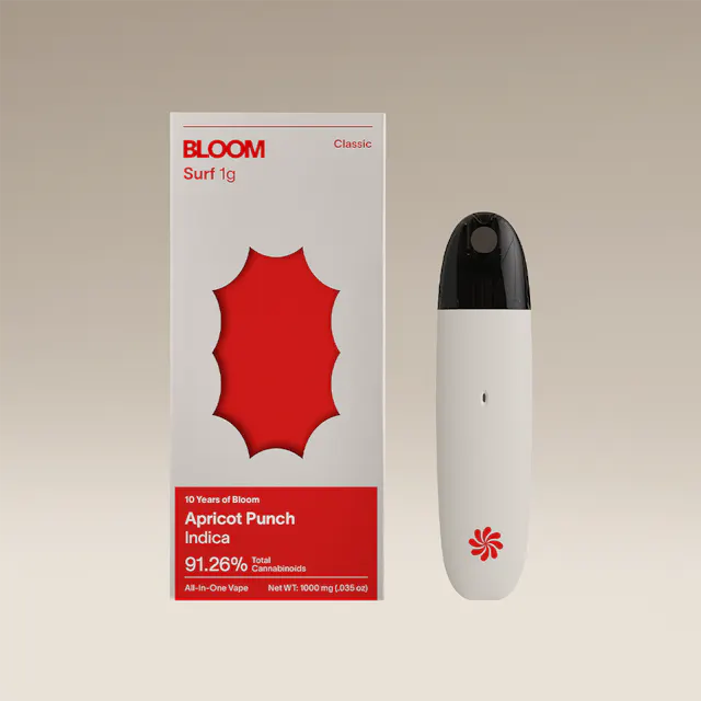 Bloom Disposable Classic Surf Apricot Punch 1g (indica, disposables)