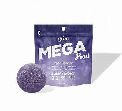 Photo of Grön 1:1:1 Blackberry Mega Pearl – Sleepy Indica – CBN/THC