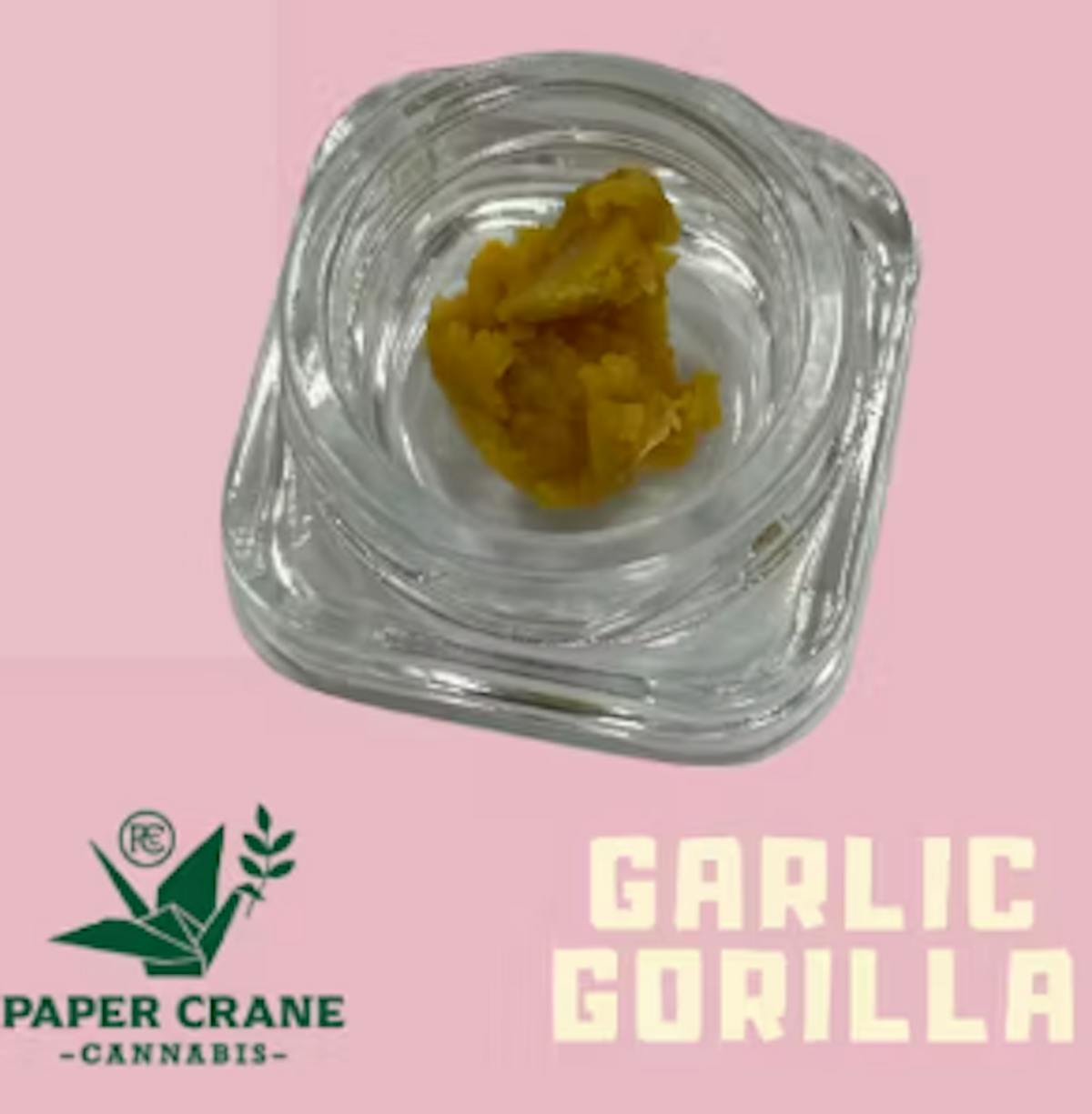 Photo of Paper Crane Garlic Gorilla 1g Cured Badder