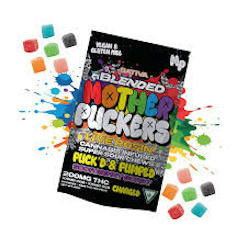 MOTHER PUCKERS | 200MG LIVE ROSIN FRUIT CHEWS | PUCK'D & PUMPED