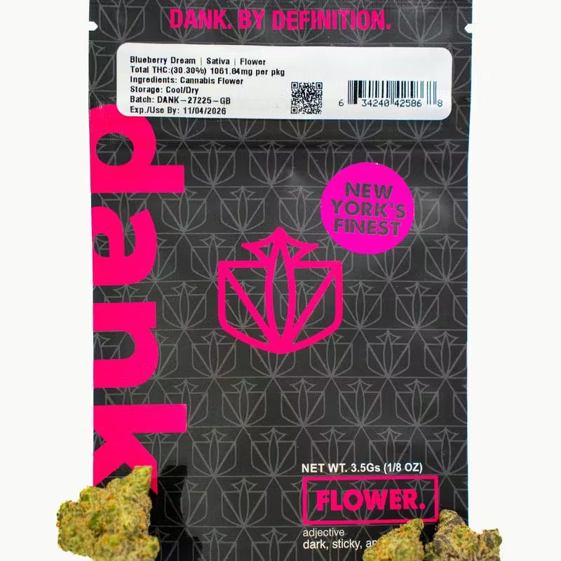Dank | Blueberry Dream | 3.5g (Sungrown)