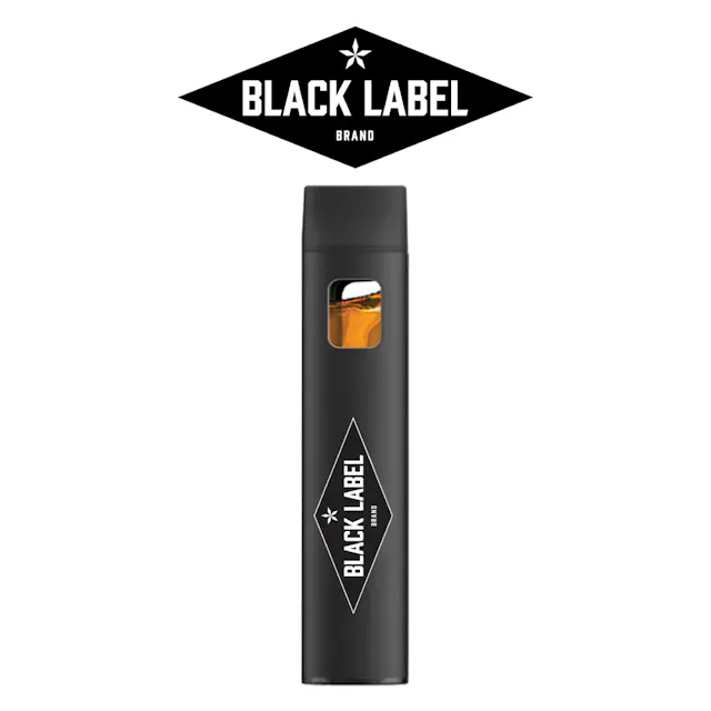 Black Label AIO Disposable Pineapple Poprockz 1g (indica hybrid, disposables)