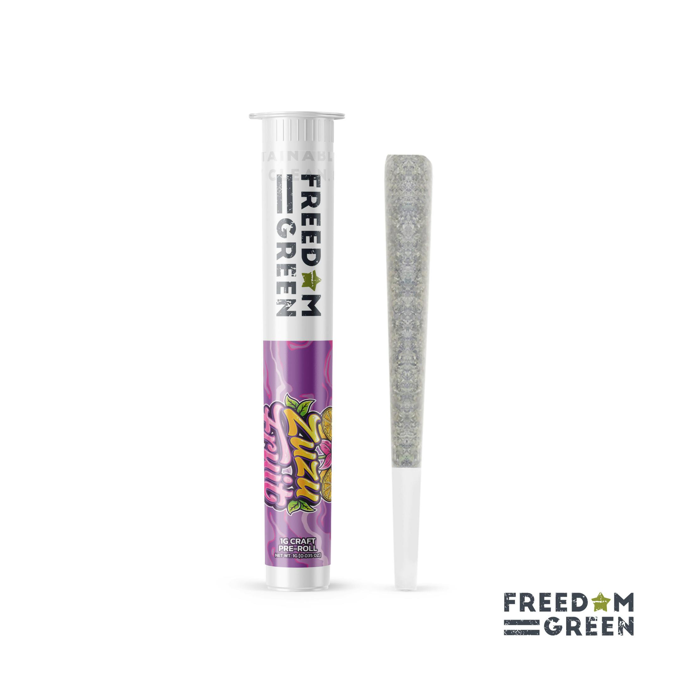 Freedom Green - 1g Pre-Roll - Zuzu Fruit