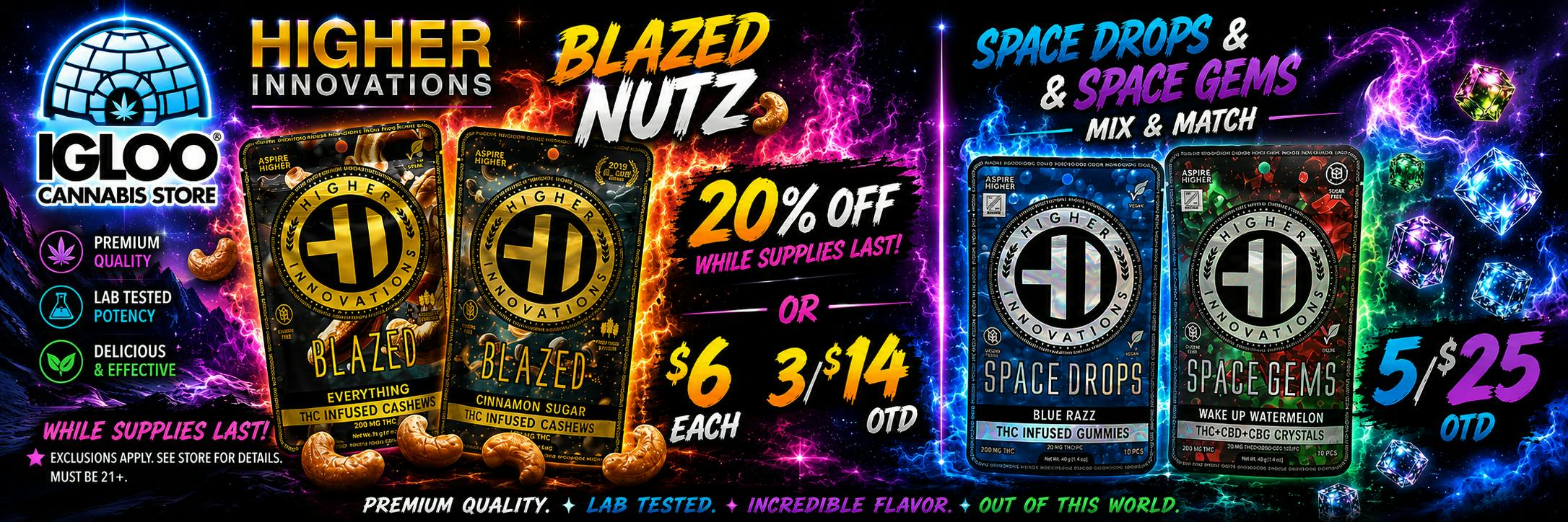 Higher Innovations sale
