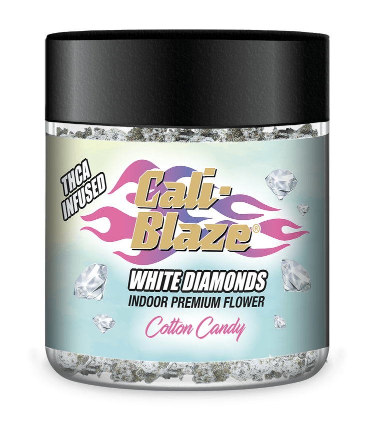 Product Cotton Candy  White Diamond THCa Infused | Flower | 3.5g
